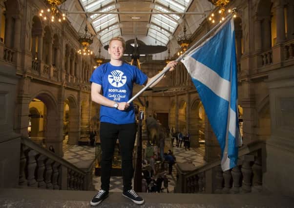 Team Scotland's diver James Heatly during a photocall at Kelvingrove Art Gallery