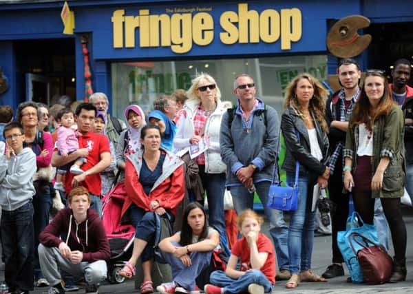 Edinburgh's Royal Mile during the Fringe Festival.