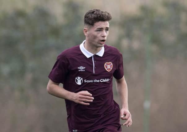 13/01/18 FRIENDLY MATCH 
 HEARTS v NUREMBERG (0-5)
 SPAIN
 Jamie Brandon in action for Hearts