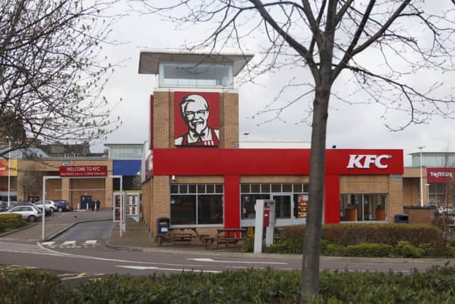 The Meadowbank KFC in Edinburgh was affected by a lack of chicken