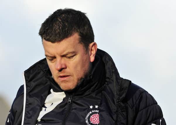 Linlithgow Rose boss Mark Bradley was left crestfallen by the result. Pic: TSPL