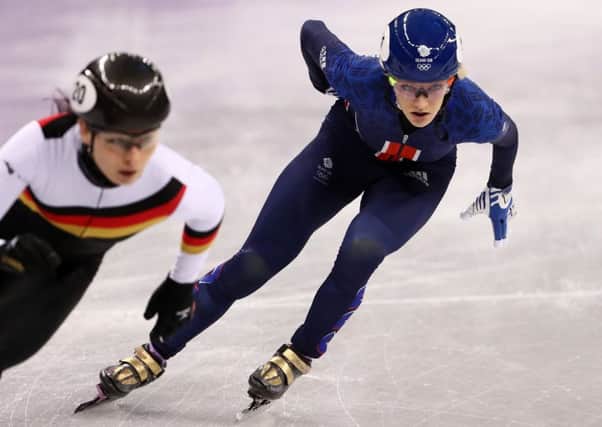 Elise Christie is due to race in the 1000m heats on Tuesday. Pic: SNS