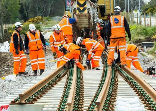Network Rail say 2500 staff will be working around the clock to complete the works. Picture: Contributed