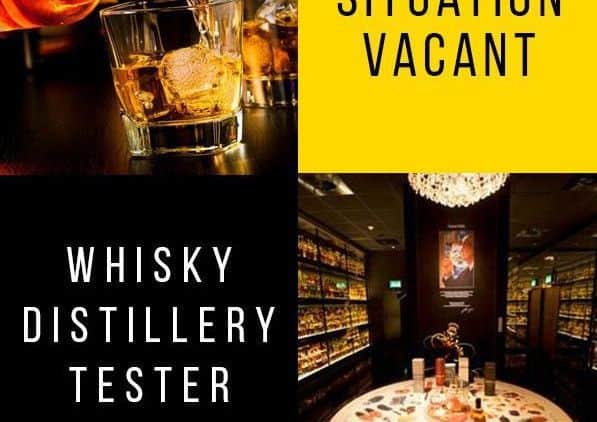 A stag company are looking for whisky distillery testers