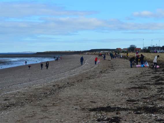 Over fifty residents took to Fisherrow Beach to partake in a beach clean this weekend