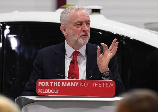 Labour leader Jeremy Corbyn sets out Labour's position on Brexit at the National Transport Design Centre in Coventry. Picture: Getty