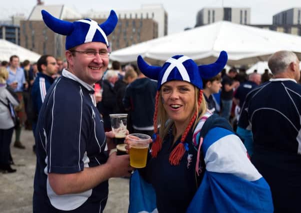 Scotland rugby fans