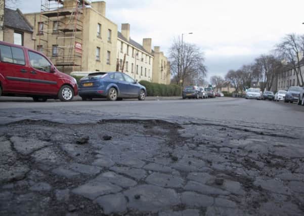 Potholes are fast becoming an issue in Edinburgh.