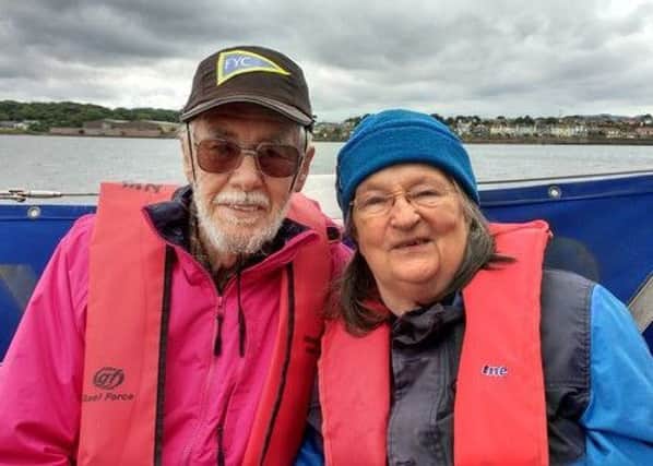 Ian Thompson of Fisherrow Yacht Club has been shortlisted for the RYA Scotland Volunteer of the Year award. He is pictured with his wife Alison.