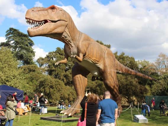 Monster savings to see the Jurassic Kingdom animatronic dinosaurs at Edinburgh's Lauriston Castle this Easter