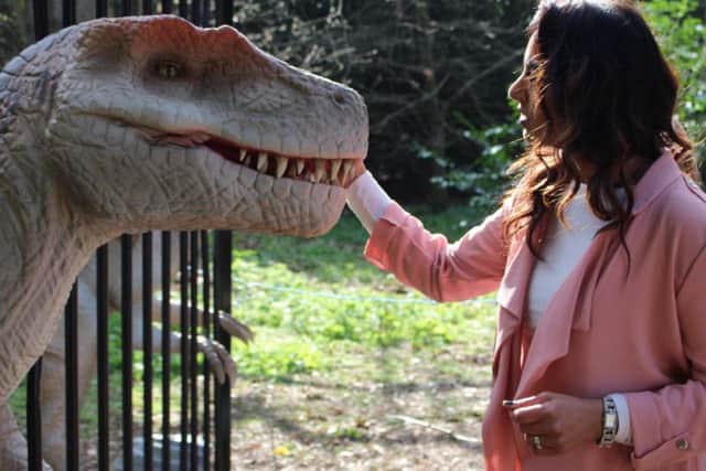 Don't feed the dinosaurs...but get up close and personal with them when Jurassic Kingdom arrives at Edinburgh's Lauriston Castle for the Easter break - March 30 to April 15, 2018.