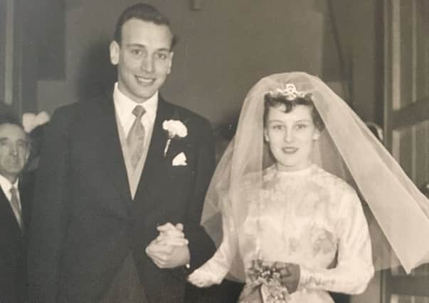 Ian and Jacqueline Smith on their wedding day in 1958