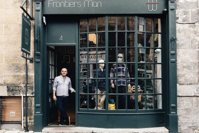 Nigel Pashley, owner of Frontiers Man in William Street, Edinburgh.