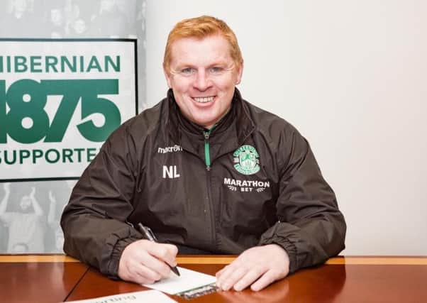 Neil Lennon is urging fans to join Hibernian Supporters Limited. Pic: Stephen Dunn
