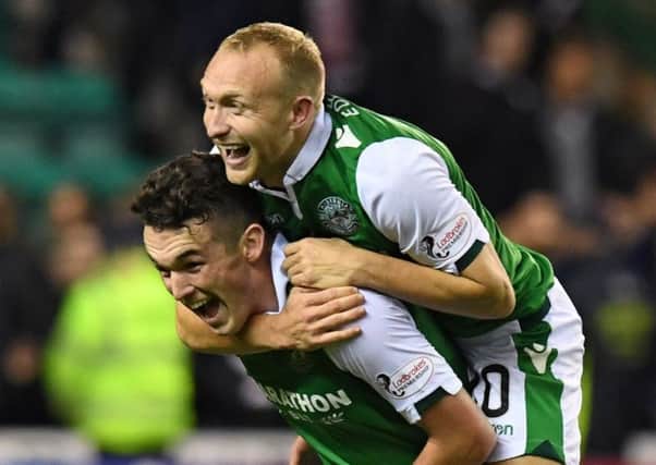John McGinn, left, and Dylan McGeouch have dovetailed nicely with Scott Allan, below