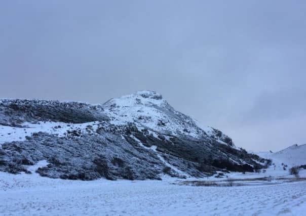 Arthur's Seat this morning. Picture: Roger Cox