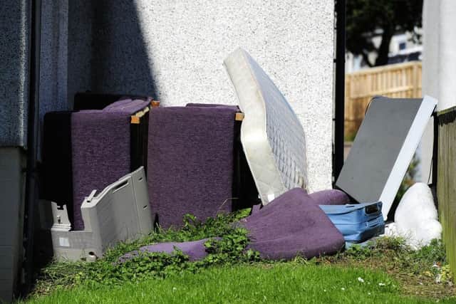The special uplift service for bulky items that cannot be placed in the normal waste bins