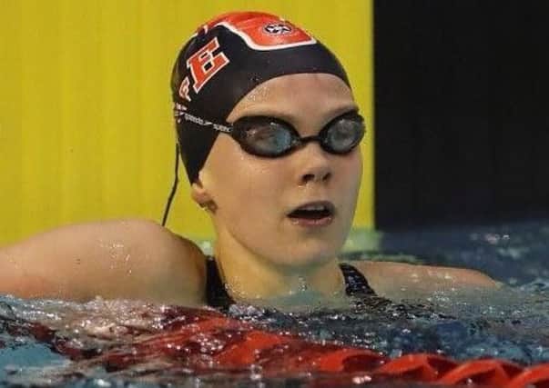Lucy Hope won the womens 50m backstroke