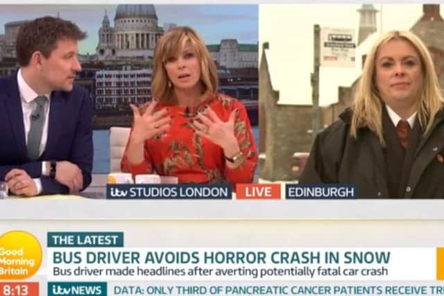 Charmaine Laurie is making headlines worldwide. Picture: Good Morning Britain/ITV