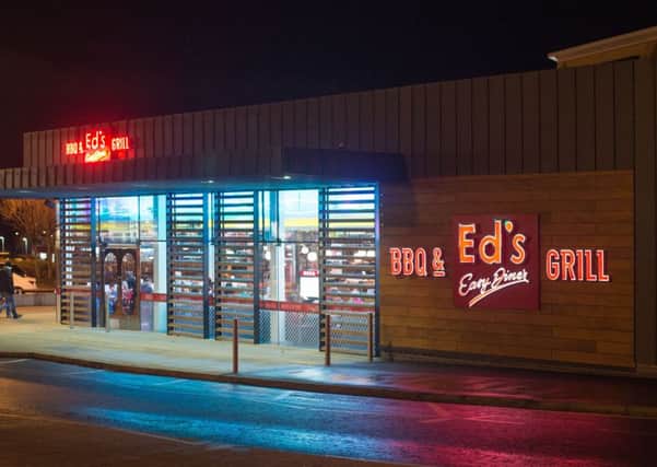 The former Ed's Easy Diner premises at Fort Kinnaird, Pic: Phil Wilkinson