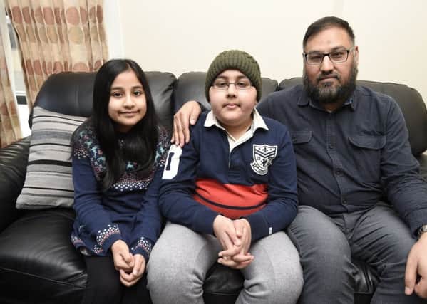 Muhammad Asim with son Husayn and daughter Sarah are devasted that their auntie Sadia cannot visit