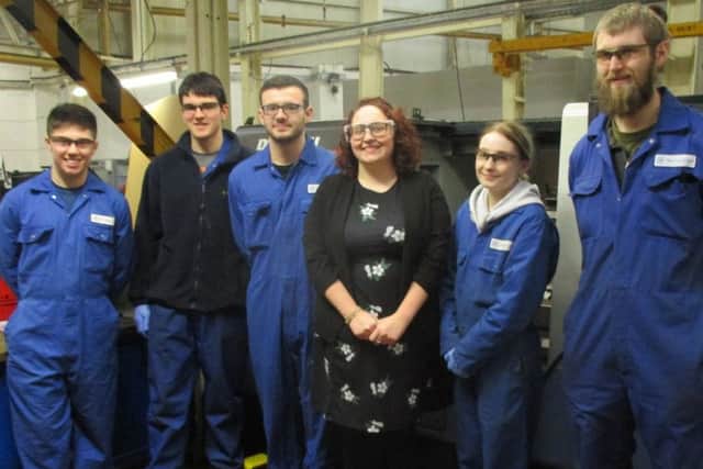 MP Danielle Rowley visits engineering firm