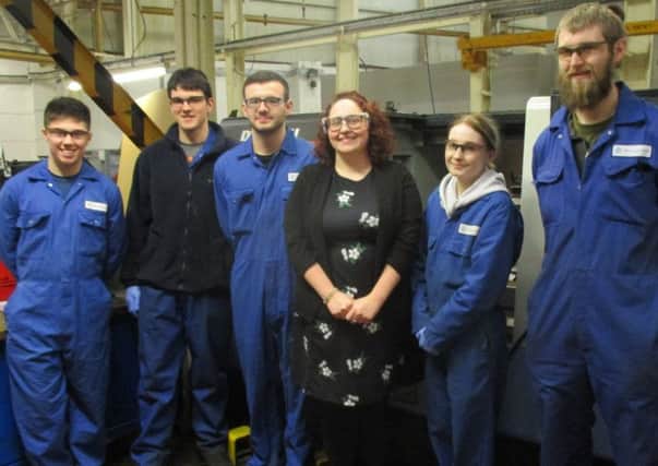 MP Danielle Rowley visits engineering firm