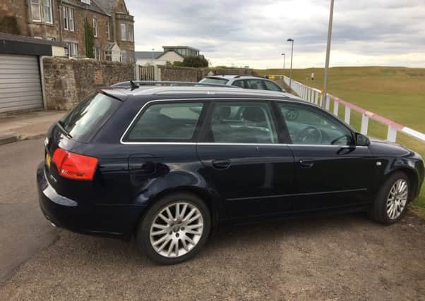 An Audi A4 was stolen from outside a home in North Berwick