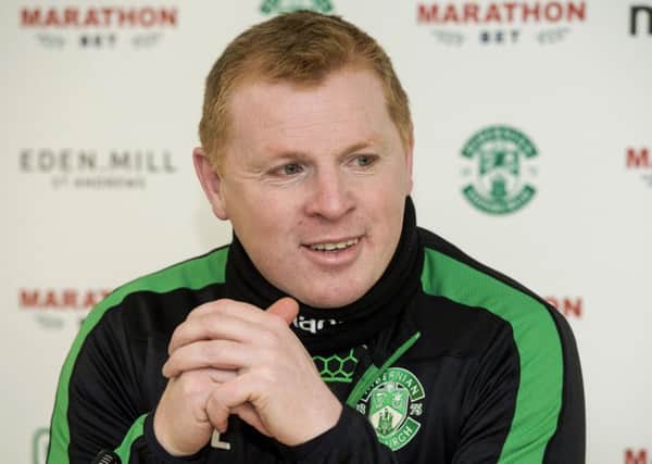 Neil Lennon is keen to beat Hearts tomorrow night and put pressure on the teams above Hibs