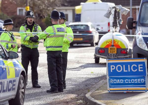 Police activity in a cul-de-sac in Salisbury near to the home of former Russian double agent Sergei Skripal as a nerve agent is believed to have been used to critically injure him and his daughter Yulia. Picture; PA