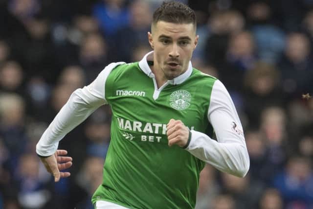 Jamie Maclaren has impressed his manager since joining Hibs