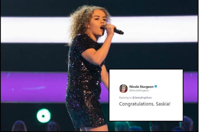 Nicola Sturgeon has shown her support for Saskia Eng. Picture: ITV/Twitter