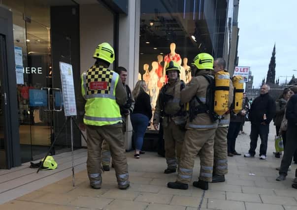 Firefighters were called to Primark on Princes Street