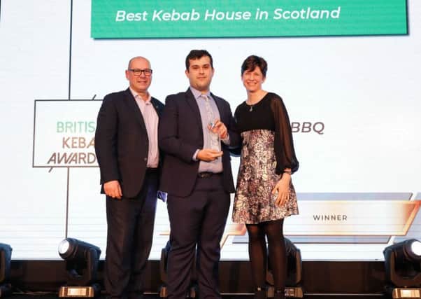 Verdo receiving their award. Picture: British Kebab Awards