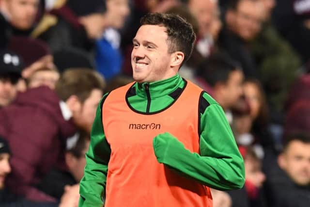 Danny Swanson made a late appearance in the win over Hearts