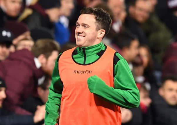 Danny Swanson made a late appearance in the win over Hearts