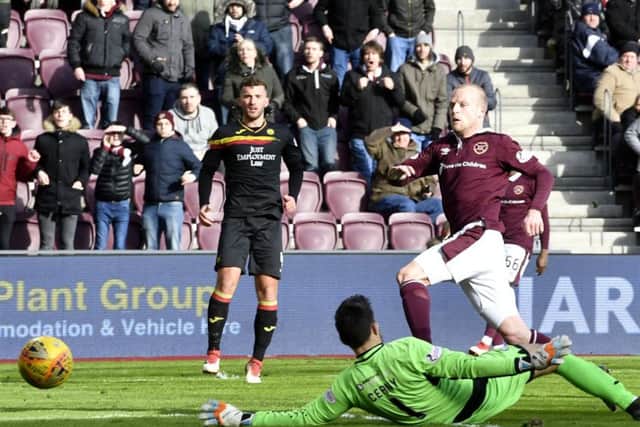 Naismith bags Hearts' second goal
