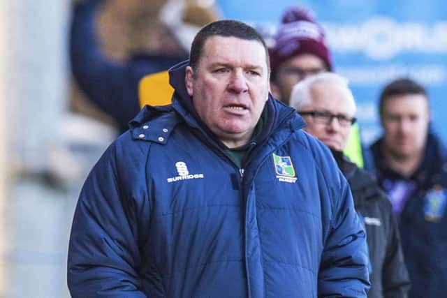 Boroughmuir head coach Peter Wright