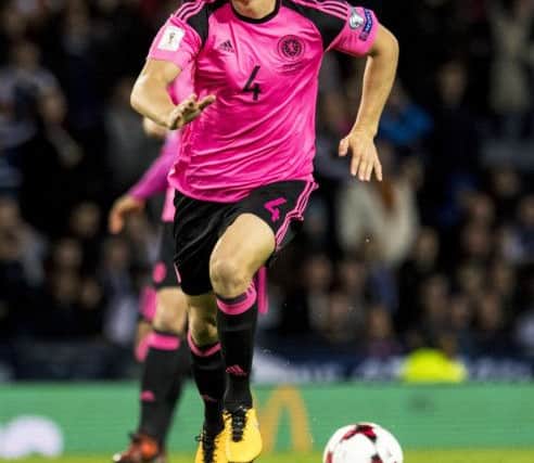 Hearts captain Christophe Berra missed out on the current Scotland squad. Pic: SNS