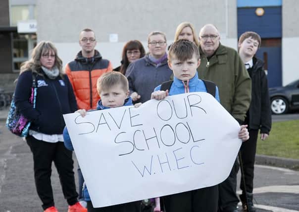 Protesters campaigning to save Wester Hailes Education Centre