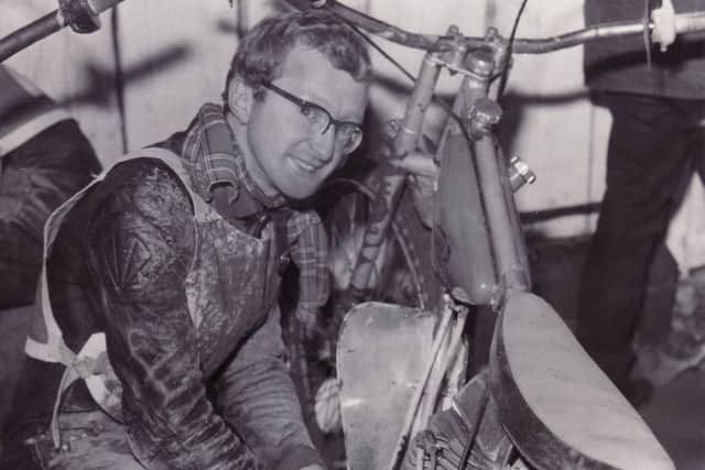 Edinburgh Monarchs Speedway captain Bert Harkins in 1969