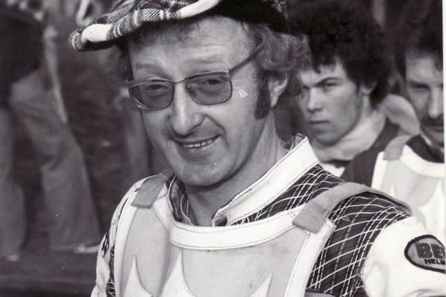 Edinburgh Monarchs Speedway captain Bert Harkins in 1978