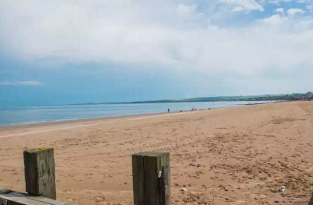 Residents reported seeing timber on Portobello beach. Picture: Ian Georgeson