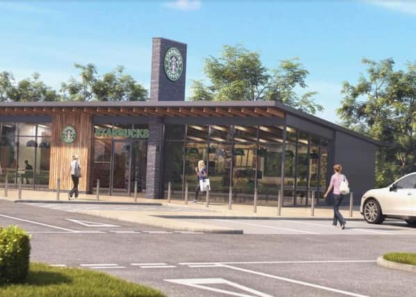 Here's how the new Starbucks will look.