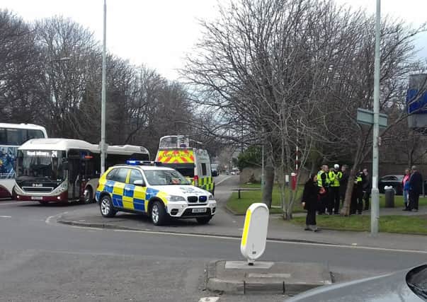 Police and ambulance were called to Comely Bank Road in Edinburgh