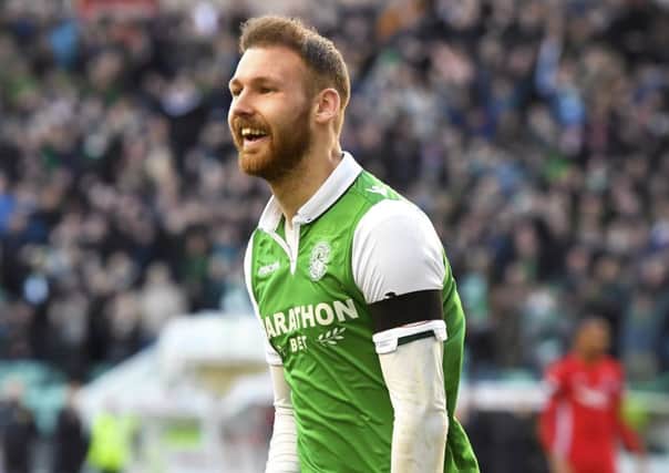 Martin Boyle recently signed a new Hibs contract until the summer of 2021. Pic: SNS