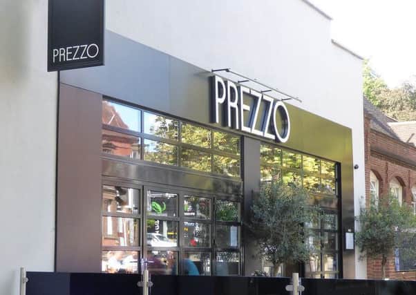 All ten of Prezzo's Scottish restaurants are at risk of closure