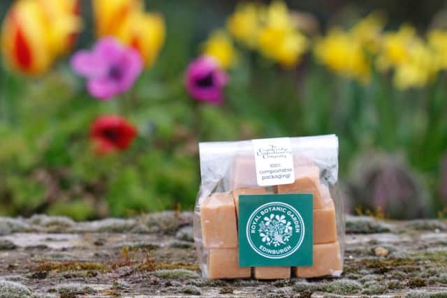 Royal Botanic Garden Edinburgh (RBGE) is scrapping some single-use packaging from its shelves and stock sweets in compostable packaging  a first in the industry from confectionery manufacturer Calico Cottage.