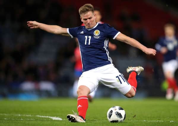 Matt Ritchie came closest to a goal for Scotland against Costa Rica. Pic: SNS