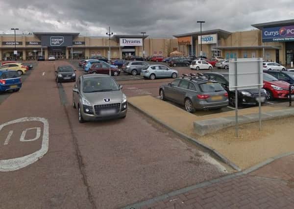 The incident happened in the Almondvale South Retail Park. Picture: Google
